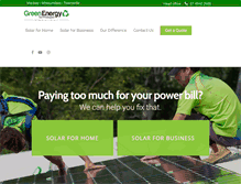 Tablet Screenshot of greenenergytechnologies.com.au